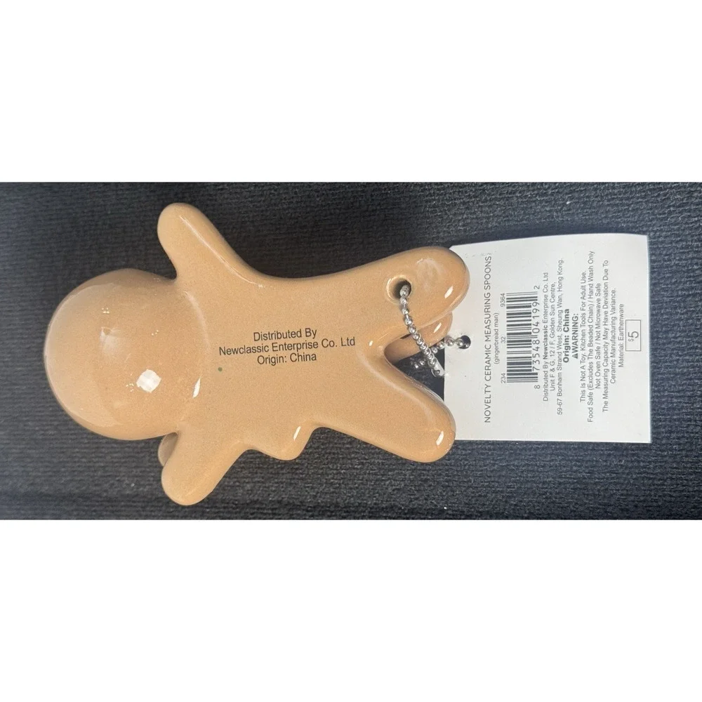 Gingerbread Man Novelty Ceramic Measuring Spoons Bullseye (Set of 4)